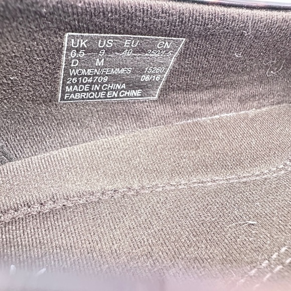 Square Toe Tortoiseshell Slip On Loafers Clarks US Size 9 - Picture 5 of 7